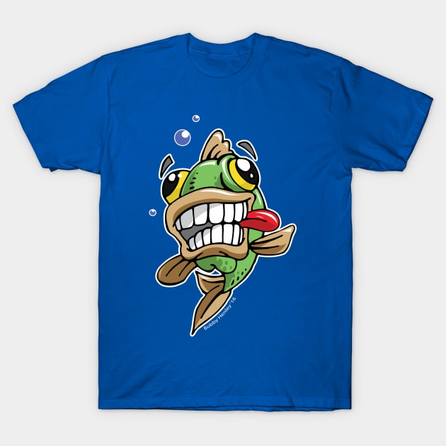 Big Mouth Bass T-Shirt by Illustratorator